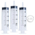3pcs 200ml Syringes with Tip Adapters, Large Garden Syringe for Scientific Labs and Nutrient Measuring