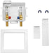 1/2-inch Hammer Arrestor,(WM010) EFIELD Washing Machine Outlet Box with Center Drain Push-Fit White, with Stainless