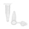 500pcs 1.5ml Conical Centrifuge Tubes, Microcentrifuge Plastic Test Vials with Lids