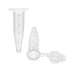 500pcs 1.5ml Conical Centrifuge Tubes, Microcentrifuge Plastic Test Vials with Lids