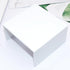 NatSumeBasics White Sticky Note Holder, 3x3 Inch Self Stick Notes Cube Dispenser for Office Home School