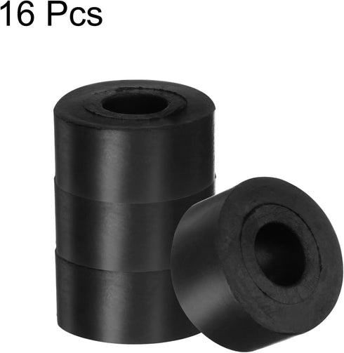 uxcell 16pcs Rubber Spacers, 20mm OD x 8mm ID x 10mm Height Round Anti Vibration Spacer for Home Car Accessories