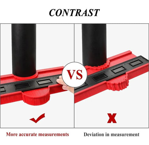 Quintathletic Profile Contour Gauge line Copier Ruler Cutting Template Construction Woodworking Measuring Instrument