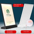 A4 LED Sign Holder Clear Sign Holder with LED Light Box, Table Menu Display Stand with Color Lights LED Menu Board