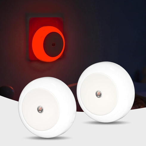 625nm Red Light Night Light for Sleep, LED Red Nights Light Plug