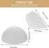4pcs Set Uonlytech Plastic Horseshoe Lamp Shades Floor Lamp Shade White Replacement Bowl for Table