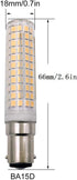 10W BA15D Bulb 6 Pack Dimmable Bulb 80W Bulbs T3 T4 Bulbs 6000K 1000LM Bulb Lxcom Lighting LED Corn Double Contact