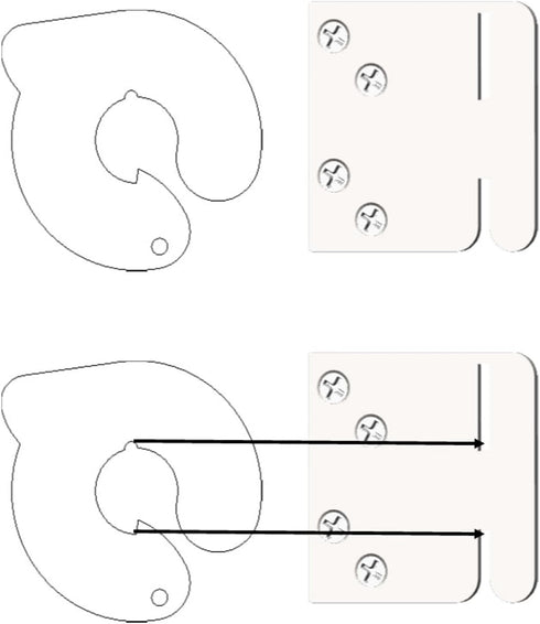 PRIME-LINE MP9493 3 Pack) Texas Security Bolt, In., Stamped Steel, Painted White, Fits Swing-In Doors (Single