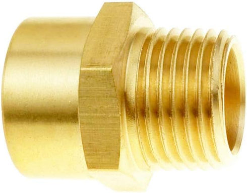 Joywayus 1/2" NPT Thread Female × 1/2" G Thread Male Brass Pipe Fitting Adapter