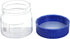 Moonetto 4 Pack 150 mL Wide Mouth Graduated Round Borosilicate Lab Glass Bottle with GL70 Blue Cap