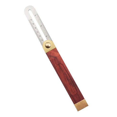 Sliding Bevel Gauge, 8 Inch T Bevel Angle Finder with Wooden Handle for Craftsman Carpenter Measurements