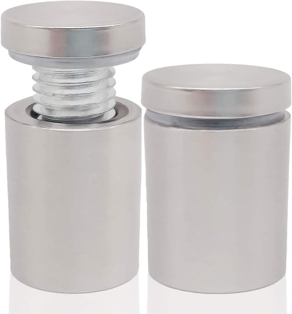 5/8" x 1" Wall Standoff Mounts Screws, Lantee 8 Pcs Stainless Steel Mounting Hardware for Signs, Glass, Panels