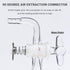Glass Bent Inlet Adapter with 19/22 Male Glass Joint and 2mm Hose Connection Lab Glassware