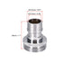 uxcell Brass Faucet Tap Quick Connector M24 UNF Male Thread Hose Pipe Socket Adapter Fitting for Dishwasher Washing Machine