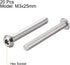 uxcell M3x25mm Machine Screws, Hex Socket Round Head Screw, 304 Stainless Steel Fasteners, 20pcs