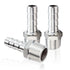 Joywayus 3/8" Barb Hose ID x 1/2" Male NPT Stainless Steel Barb Fitting Connector, Pack of 3