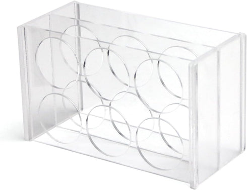 Othmro 2Pcs 40mm Clear Test Tube Racks - 6 Positions for Laboratory and Party Favors