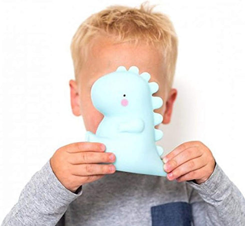 ausuky LED Night Light Cute Little Dinosaur Animal Silicone Soft Cartoon Nursery Lamp Bedroom Baby Luminous Toy Light