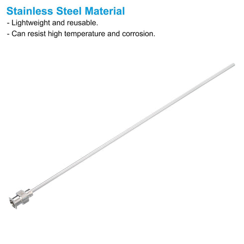 PATIKIL 14Ga x 5.9 Inch Stainless Steel Dispensing Needle Tips, 12Pcs Blunt Tips for Thick Glue