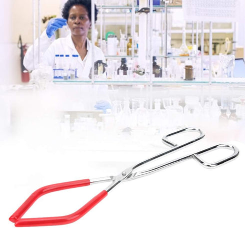 Lab Beaker Tongs, 9.8in Length with Rubber Coated Ends for 50mL - 1000mL Capacity Beaker