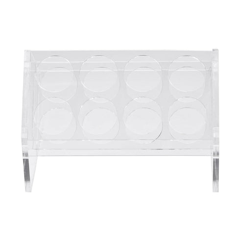 YOKIVE Slant Acrylic Tube Rack, Test Tube Holder for 50ml Lab Test Tubes (Clear, 8-Sockets)