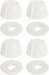 uxcell 4Pcs Toilet Bolt Caps, 20mm/0.79" Plastic Push-On Toilet Seat Floor Bolts