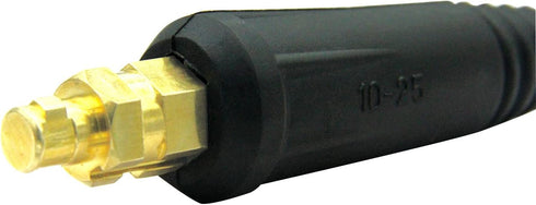 Welding Cable Joint Quick Connector Pair, DINSE-Style 100Amp-200Amp (#6-#4) 10-25 SQ-MM 2-Set