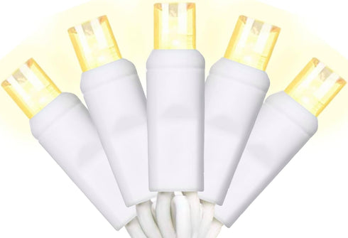 50 Counts Warm White LED Christmas Lights - 25ft Christmas Tree Lights