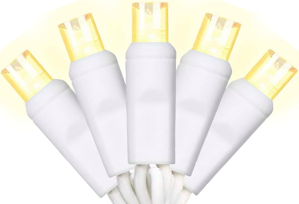 50 Counts Warm White LED Christmas Lights - 25ft Christmas Tree Lights