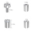 1/2” Dia x 1 1/5” L Standoffs Screws for Acrylic, Silver Sign Standoff Wall Mounts Hardware 16 Pack, Stainless Steel Stand Off Holder for Glass Board and Signage