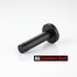 JQK Door Stopper Black, 304 Stainless Steel Sound Dampening Door Stop Bumper Protector, 2 Pack