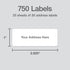 750 (25 30), 1" 2.625", (1009571) Redi-Tag Address Labels, Blank Sheets of x for Inkjet Printers Only, Free Online