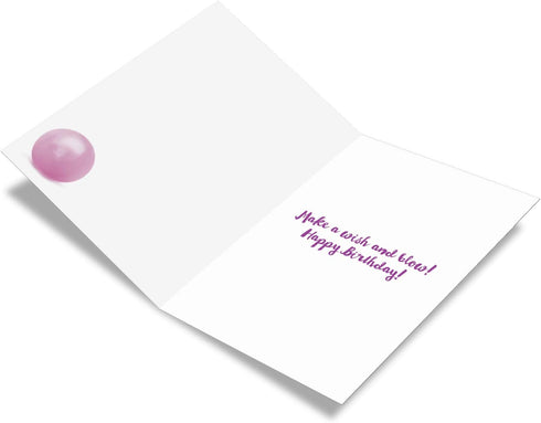 The Best Card Company Birthday Greeting Card - 5 x 7 Inch Envelope, Bday Balloon Llama Design