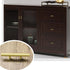 SANCHAKOU 4 Pack 33Mm Gold Cabinet Knobs Wardrobe Bedside Table Handle Shoe Cabinet Gold Copper Handle
