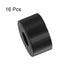 16pcs Rubber Spacer 1 Inch OD, 0.4 Inch ID, 0.6 Inch Thick Neoprene Round Anti Vibration Isolation Pads, Black