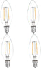 HERO-LED B10-DS-2W-WW27 Dimmable B10 E12 2W Candelabra Style LED Filament Chandelier Light Candle