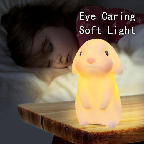 anso Adorable LED Night Light for Kids - Large Laurel Rabbit Decor