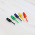 40PCS Multimeter Electrical Testing Single Hook Clip Grabber Test Probe Cable Clip Kit, 5 Colours