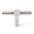Stainless Steel 1/4" Hose Barb Tee, 3 Way T Shaped Co2 Splitter