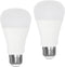 LED Light Bulb, A19 100W Equivalent, Efficient 15W, 1600 Lumens, Daylight 5000K, E26 Standard Base, Non-Dimmable, 2 Pack