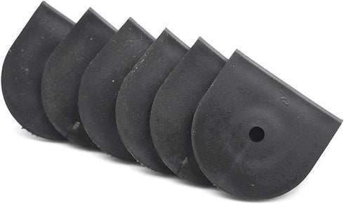 2 Inch 6Pcs LC LICTOP Plastic L Corner Bracket, Black Right Angle Corner Brace, Shelf Cabinet Support Braces for Light