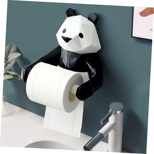 Panda Design Wall Mount Paper Towel Holder - Easy Installation for Kitchen & Bathroom