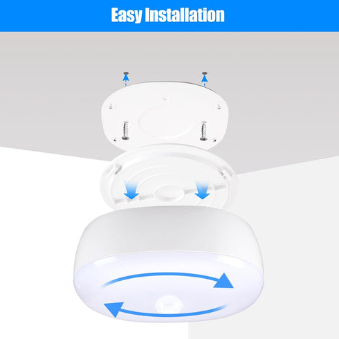 300 5W Closet, Shower(4000K Youtob Battery Powered LED Ceiling Light Wireless Motion Sensor Light Lumens for Indoor