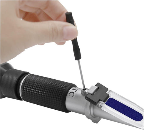 VGVGV 0-140OE 0-32% Brix Refractometer, Juice Refractometer Hand Held Wine Sugar Concent Meter Brix Tester Fruit Sugar