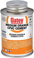 Oatey 31128 Cement, 4 oz, CPVC Orange