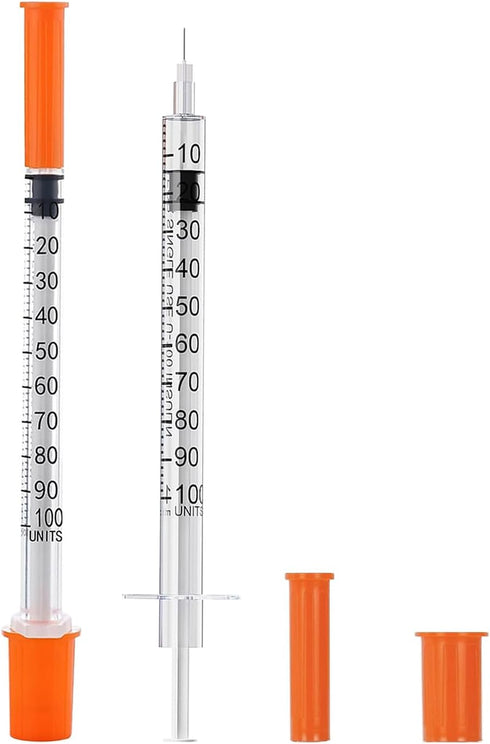 1ML 31G 5/16" 100PACK (1CC 31G 5/16"-100PACK) Syringe with Needle, Individually Wrapped Lab Supplies