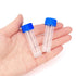 100PCS 5ml Plastic Small Vials with Screw Caps, Sample Tubes Cryotubes, PP Material, Free from DNase, RNase, Human DNA