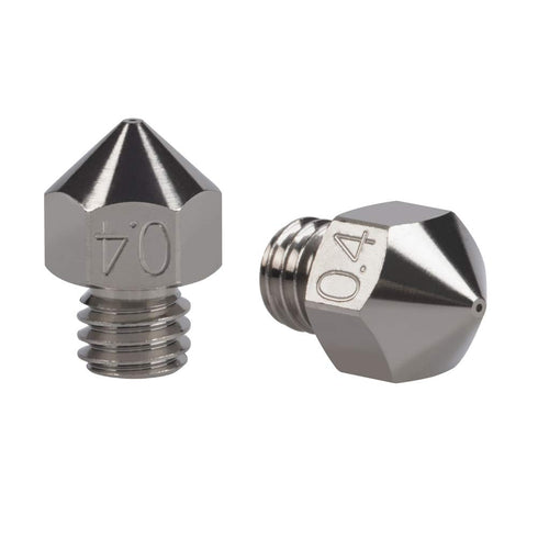 2pcs MK8 Plated Copper Nozzle 0.4mm Wear Resistant for CR-10 Ender 3 Pro Ender 5 3D Printer (2X 0.4mm)