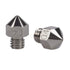 2pcs MK8 Plated Copper Nozzle 0.4mm Wear Resistant for CR-10 Ender 3 Pro Ender 5 3D Printer (2X 0.4mm)