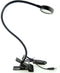 QUANS Dimmable Clip on Clamp LED Gooseneck Desk Light Lamp, Clip-on 3